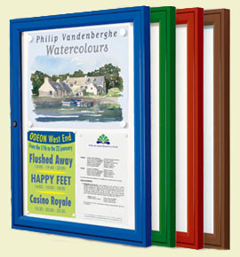 Painted notice boards