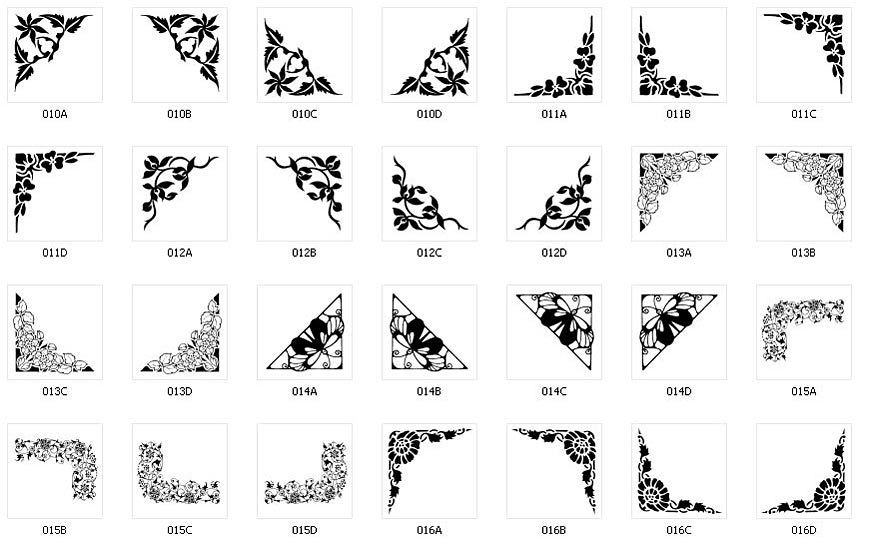 decorative corner borders