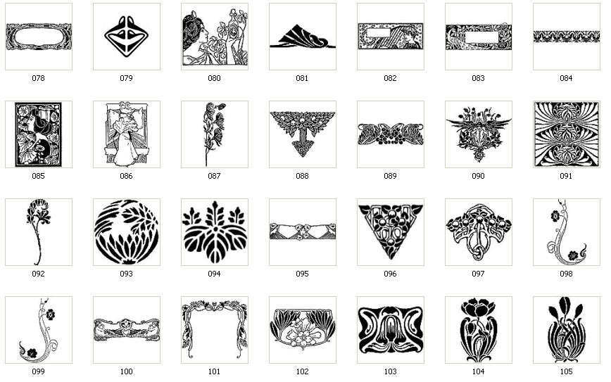 Art Nouveau Motifs