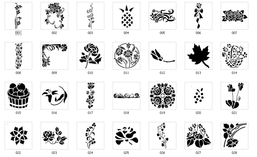 Floral Stencils