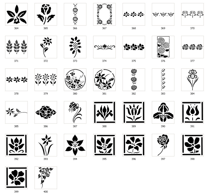 Floral Stencils