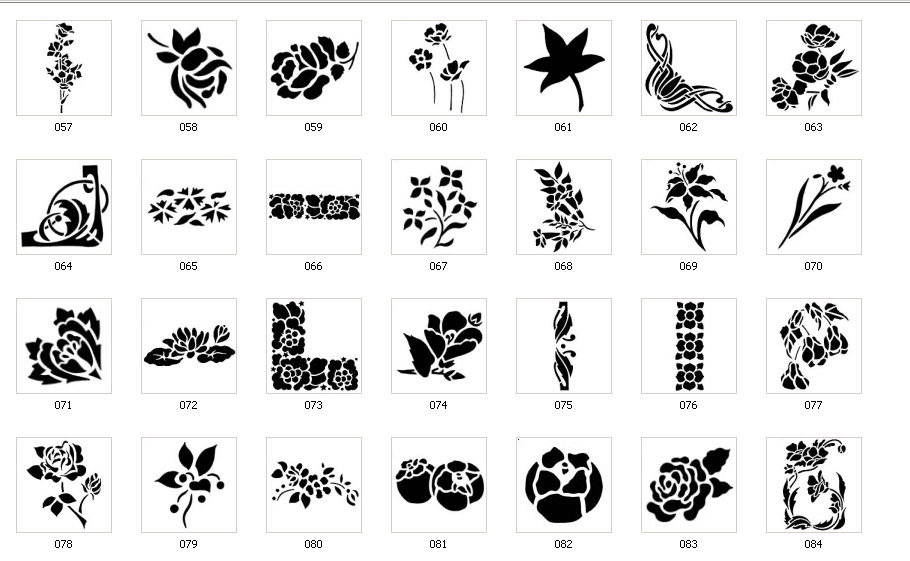 Floral Stencils