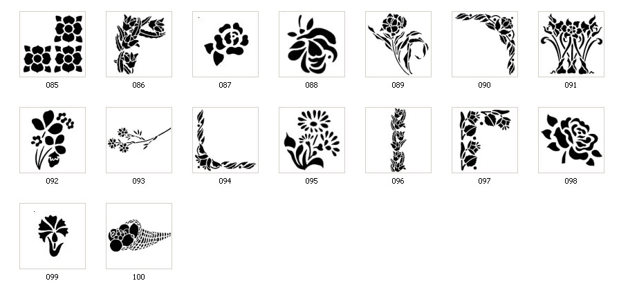 Floral Stencils