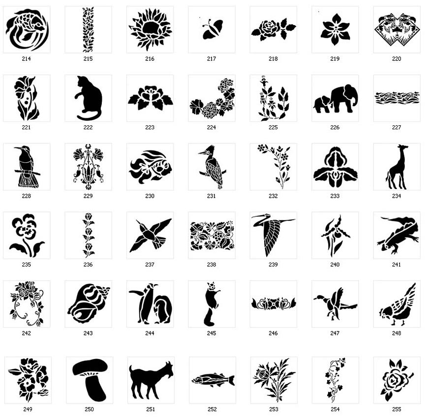 Nature Stencils 