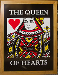 Oak framed pub sign