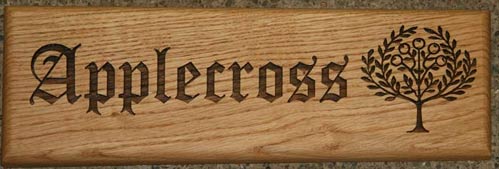 Engraved Wood Sign