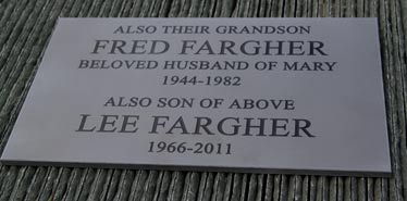 Slate Corian Memorial Plaque