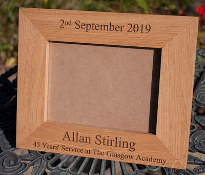 Made to order oak photo frames