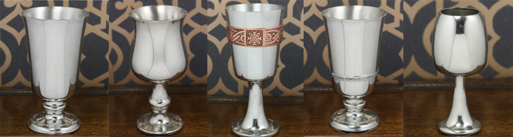 Pewter Goblets.