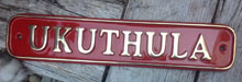 Rectangular brass house sign