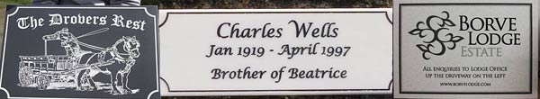 Engraved Corian Plaque