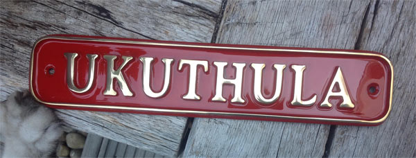 Cast Brass House Sign