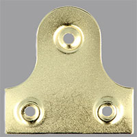 Flat Plate Hanging Brackets
Brass Plated Metal 