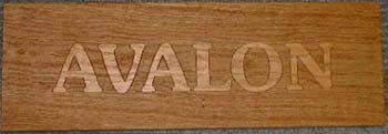 Oak Raised Letters Sign