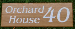 Wooden House Sign