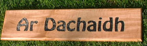 Wooden House Sign