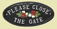 Please close the gate