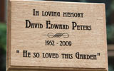 Wooden Memorial Plaque