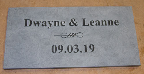 Slate Wedding Sign