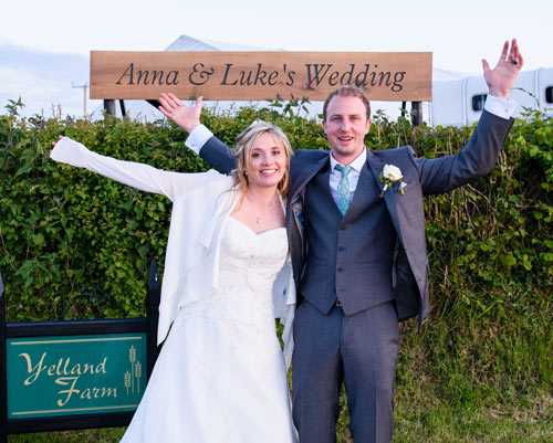 Large Wooden Wedding Sign