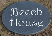 Oval and Round Slate House Signs