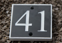 Slate House Number Sign