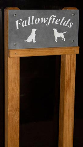 Posts are available for slate signs