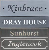 Slate House Signs -Standard Sizes