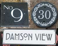 Ideas for slate and stone signs