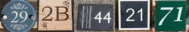 House Number Signs