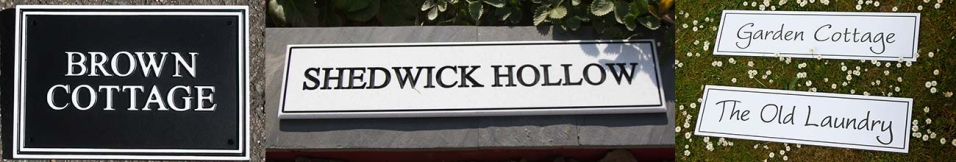 Assorted House Nameplates