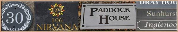 Good Value House Sign Made In Slate - Standard Sizes