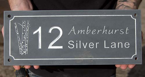 Slate Signs - Made to Order Slate Address Sign