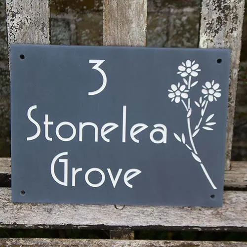 Slate House Sign