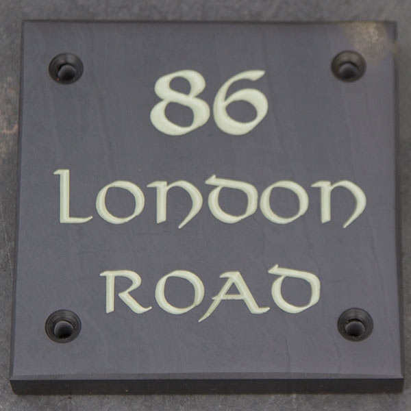 Slate Address Sign