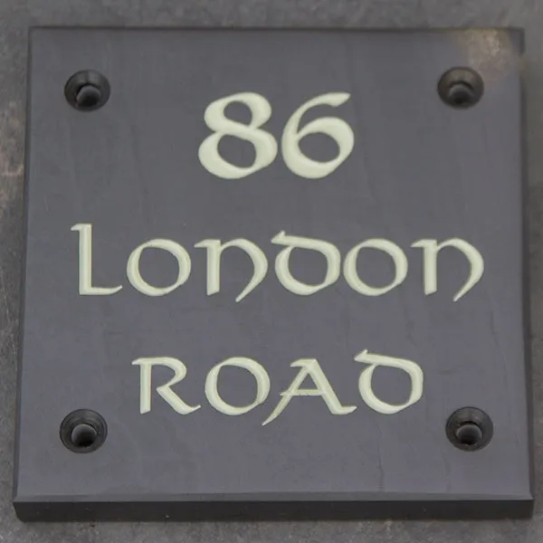 Slate Address Sign