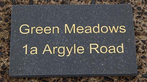 Made to Order Granite House Signs & Memorials Granite House Sign