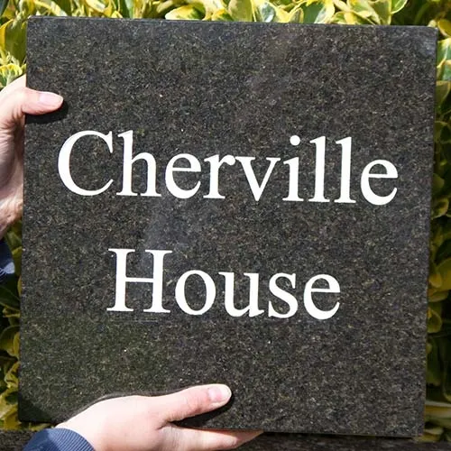 Black Pearl Granite House Sign