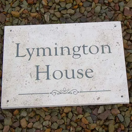 Limestone House Name Plate