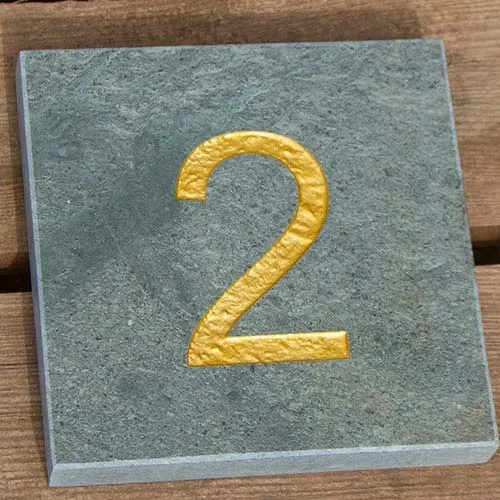 Slate Number Sign