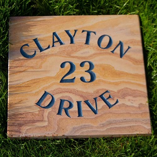 Sandstone Address Sign