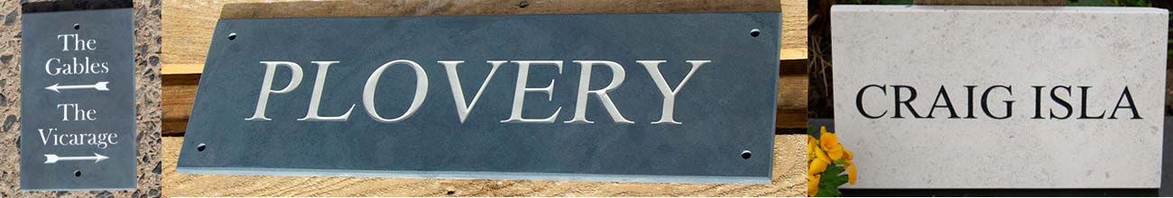 The Sign Maker For The Very Best In Bespoke Stone Signs And Memorials.  Wooden Posts For Stone Signs