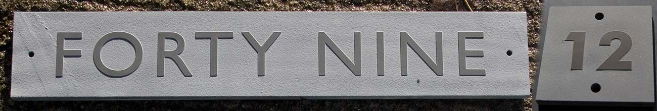 The Sign Maker For The Very Best In Bespoke House Signs : Stunning Slate House Signs With The Background Sandblasted Away