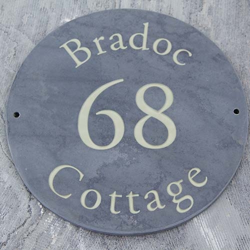 Slate Address Sign