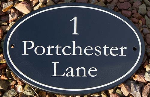 Round and Oval Slate & Granite Name Plates Oval Slate Name Plate