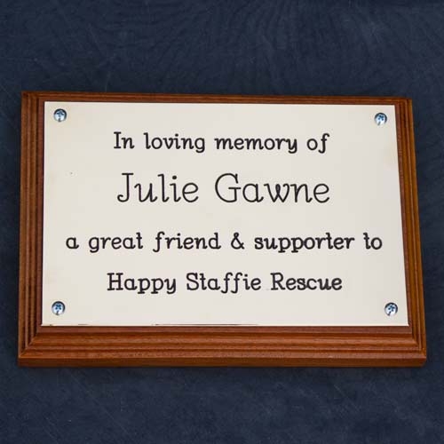 Engraved Brass Plaque