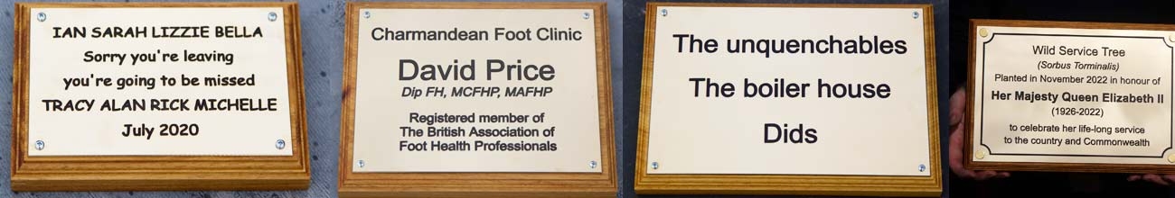 Stock Size Engraved Brass Plaques And Name Plates For Urgent Orders