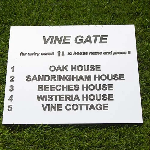 Long Lasting House Sign