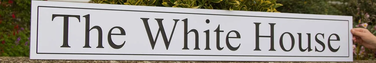 Large Engraved House Signs