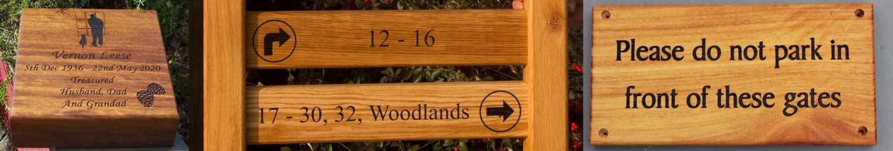 The Sign Maker For Bespoke Wooden Signs - Wood House Name Plate - Carved Iroko Signs - Made In UK